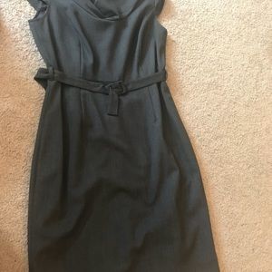 Gray Calvin Klein Cowl Neck Sheath Dress